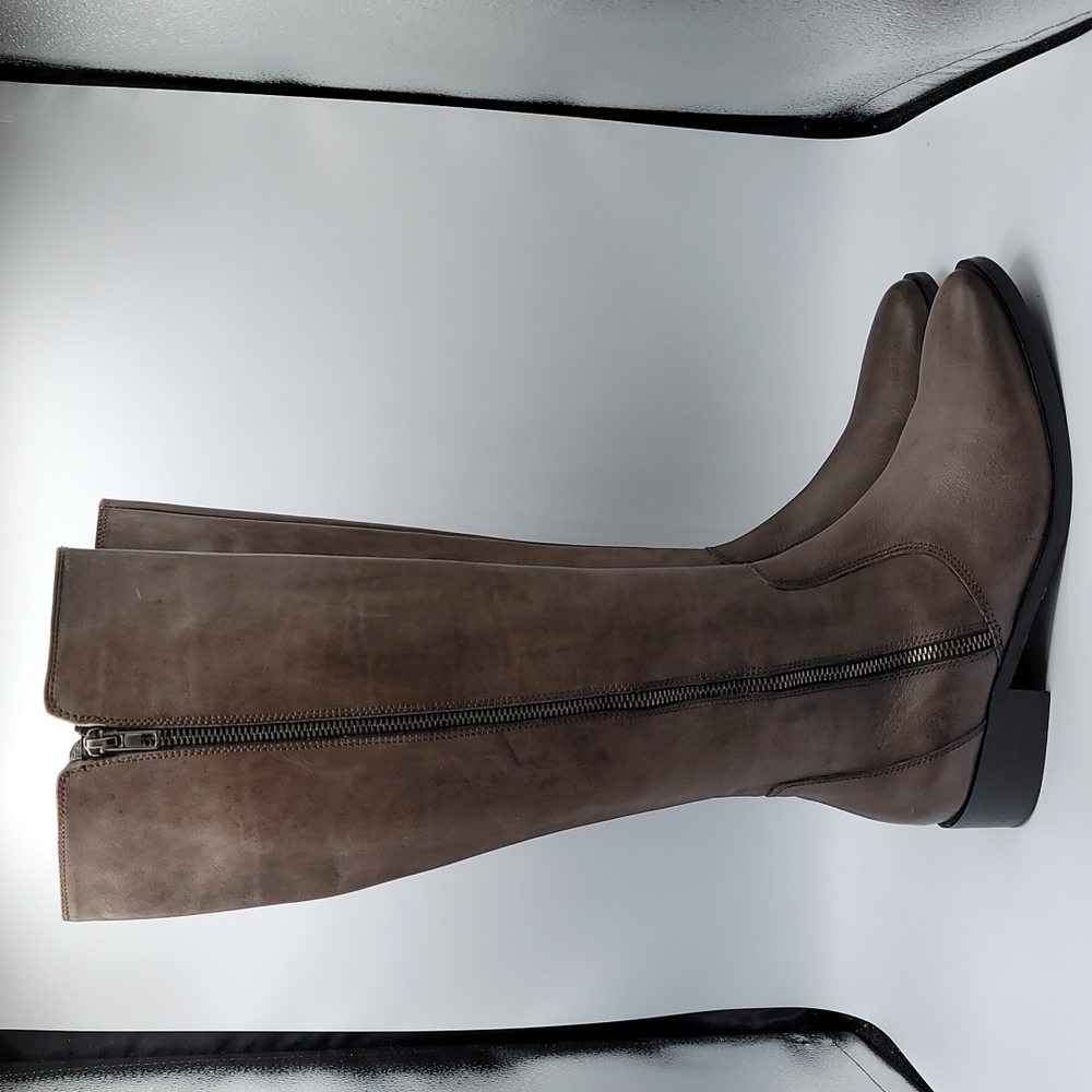 Garnet Hill Italian Leather Tall Boots size 8